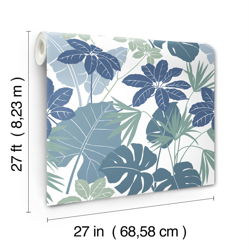 Aarnav Botanical Double Roll, Blue