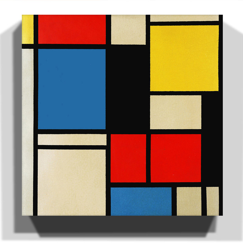 Piet Mondrian - Wrapped Canvas Painting, 76cm H x 76cm W
