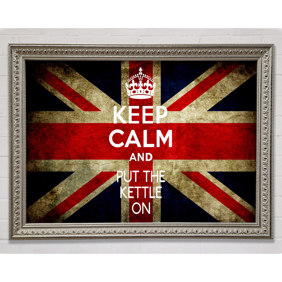 Englische Flagge Keep Calm - Druck