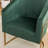 Sistrunk 19" Tufted Metal Frame Velvet Upholstered Dining Chair-1972618628