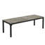 Grande table de salle à manger rectangulaire de 78 pouces, grise et noire, spacieuse et durable pour les réunions de famille modernes et les réceptions.