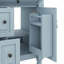 Meuble-lavabo de salle de bain avec lavabo intégré, armoire autoportante avec tiroir rabattable et tablette réglable-334968914