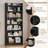 Modern Simple Tall Bookcases with Top Open Compartment-1085372445-1085372447