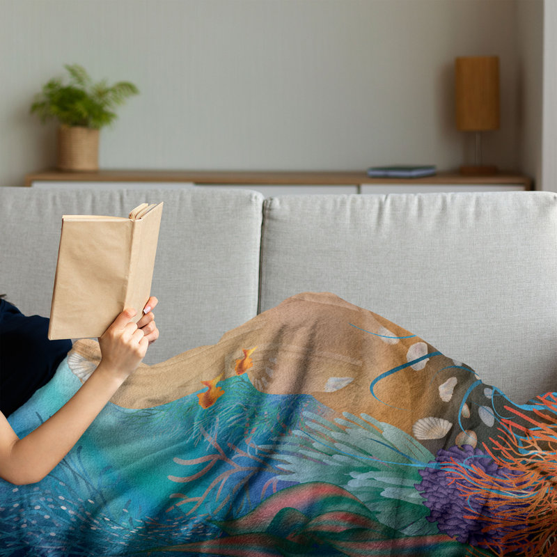 Hand Woven Throw Blanket, 50" x 70"