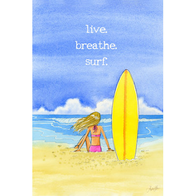 « hawaii fille », peinture sur toile