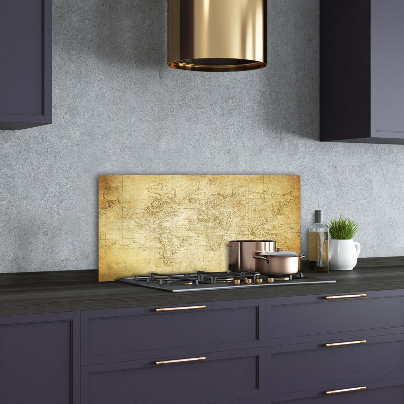 Mayberry 50cm W x 100cm L Glass Peel and Stick Panel