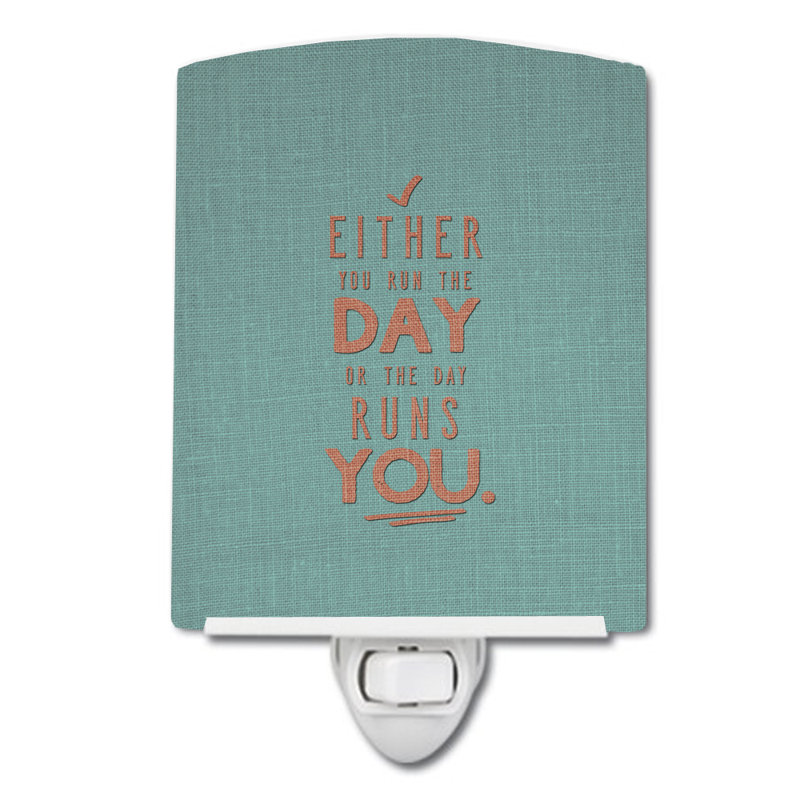 Run the Day Ceramic Night Light