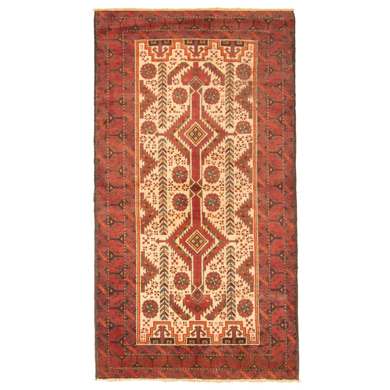 Teimani Beige Rug 3'7" x 6'4"