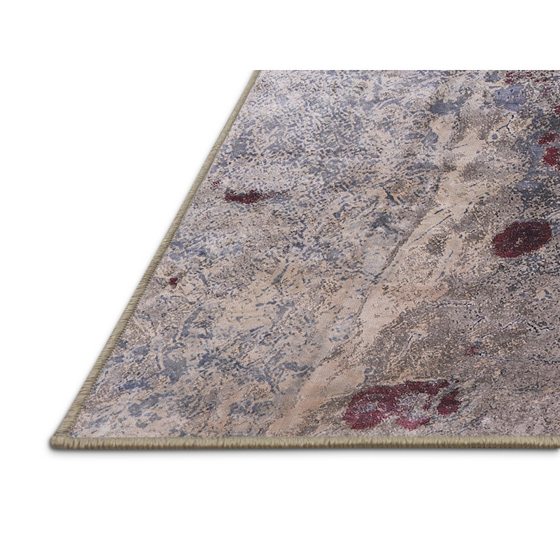 Tapis marocain tissé à la machine Hup, Rectangle 2 pi x 3 pi