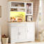 Kitchen Cabinet With Led,  5 Doors And 1 Drawer -123390872