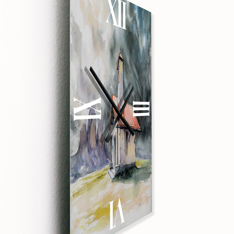Horloge murale Rustic House on Mountain, Grand