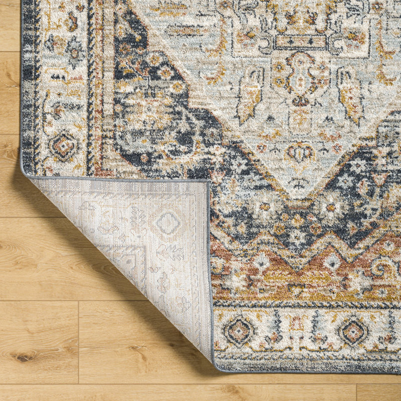 Mac Machine Woven Area Rug in Brown/Gray, Rectangle 6'7" x 9'6"