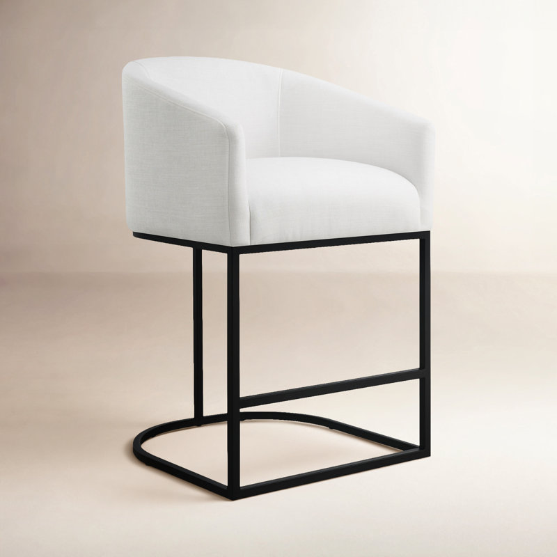 Austri Counter & Bar Stool, Counter Stool (25.6" Seat Height), White