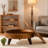 Retro Round Coffee Table With Storage-581460470-581460469