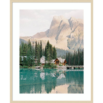 Lodge Reflection by Justine Milton Wood Framed Wall Art Print