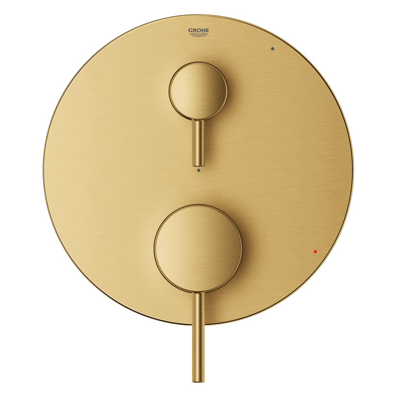 Timeless Pressure Balanced Shower Faucet with Rough-in Valve, Brushed Cool Sunrise