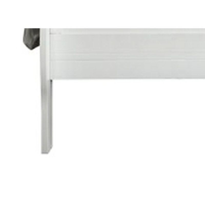 Intriguant lit simple blanc - fait de pin massif pour une chambre à coucher attrayante