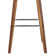 Aluin Mid-century Modern Swivel Counter or Bar Height Bar Stool in Faux Leather and Wood