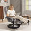 68cm Wide Velvet Swivel Standard Recliner
