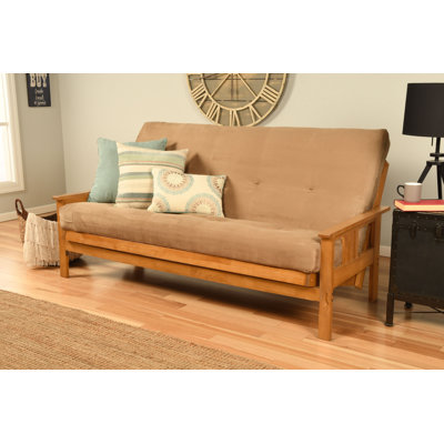 Johnte Full-Size Futon Frame and Full-Size Innerspring Mattress