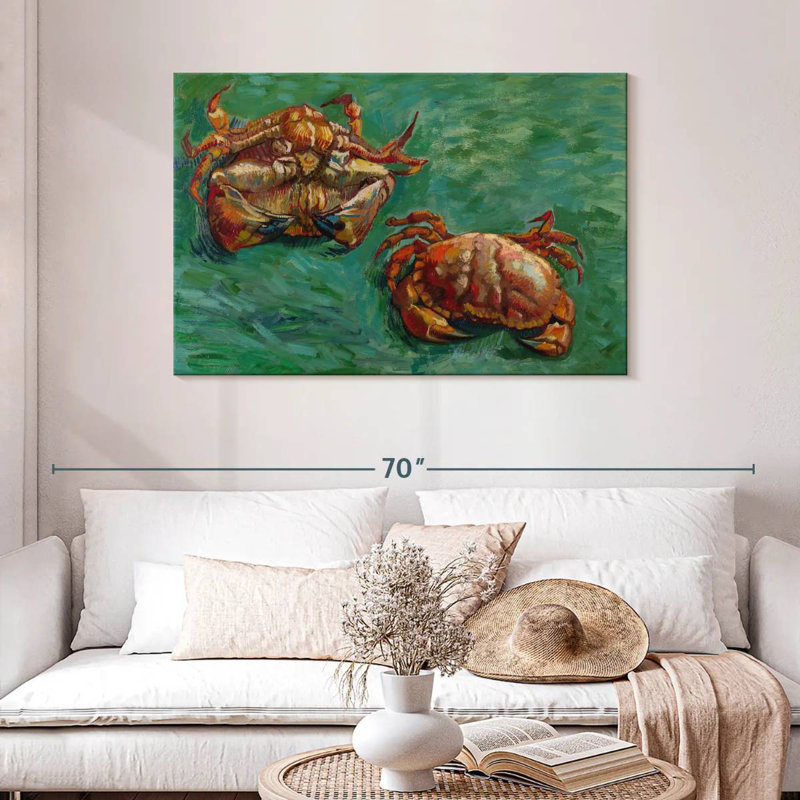 Two Crabs, 30" H x 45" W