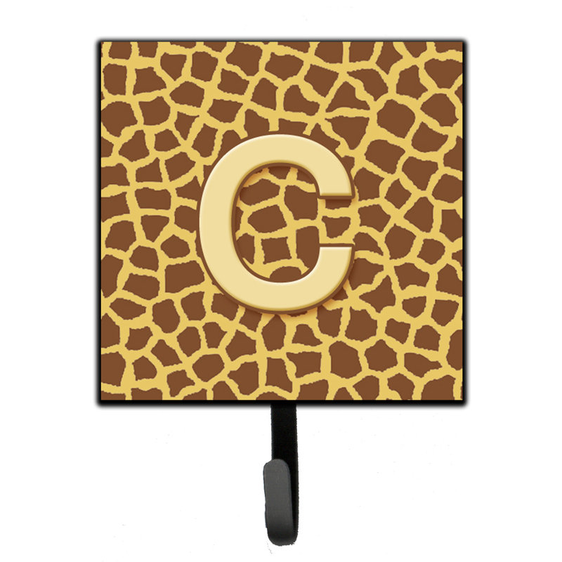 Porte-laisse giraffe monogramme et crochet mural, C