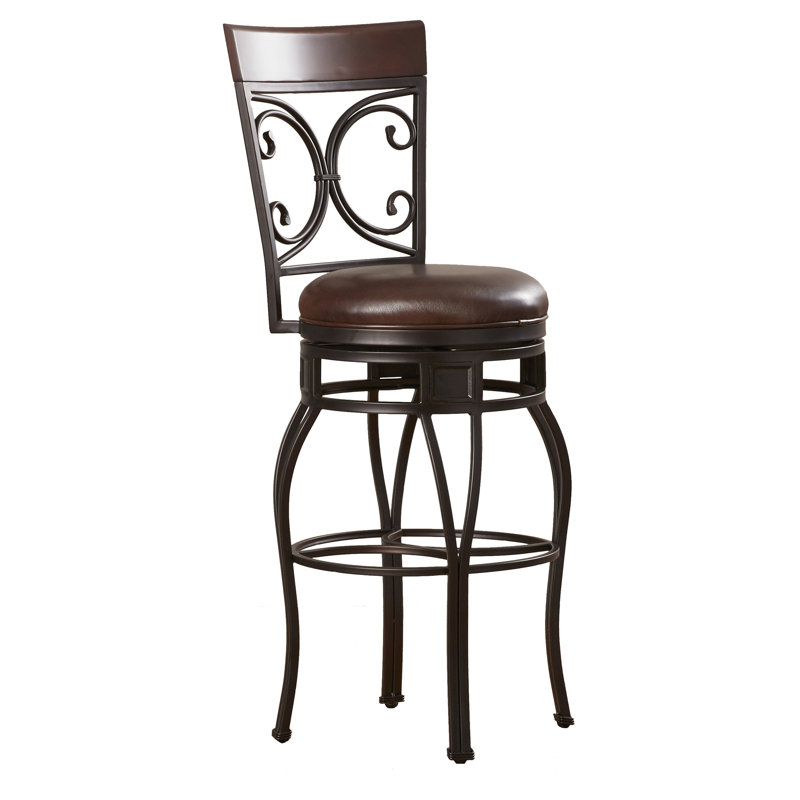 Tabouret de bar et de comptoir pivotant et supplémentaire Matherville, Tabouret de bar (assise de 30 po de hauteur)