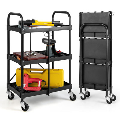 38'' H x 24'' W Utility Cart with Wheels