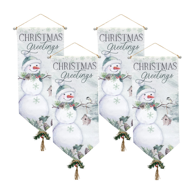 Toile, bannière de voeux de Noël