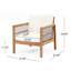 Chaise de patio avec coussins Kimyetta