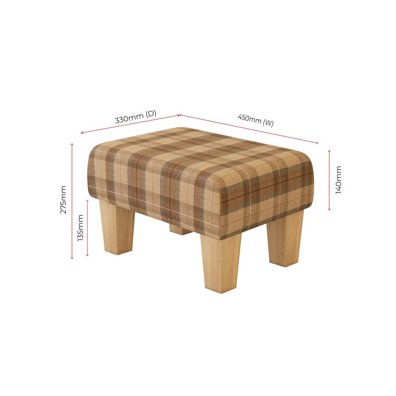 Manufactured Wood Accent Stool, Natural