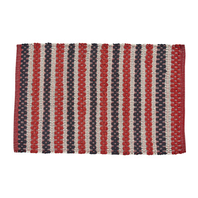 Keelon Cotton Striped Rug