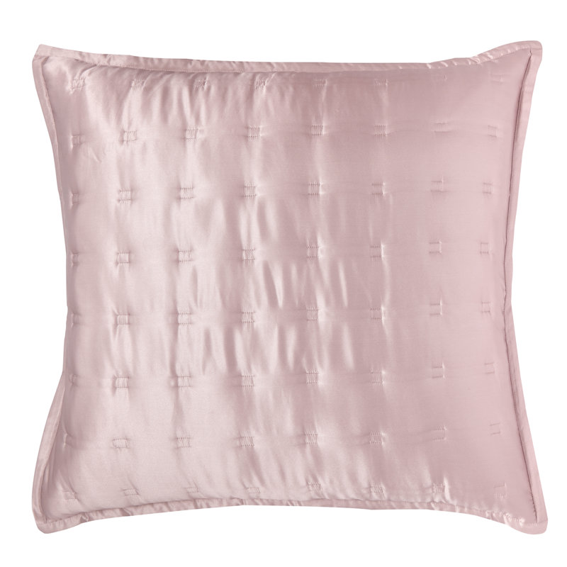 Windsor Silk Decorative Pillow Cover, Vintage Pink, 26" x 26"