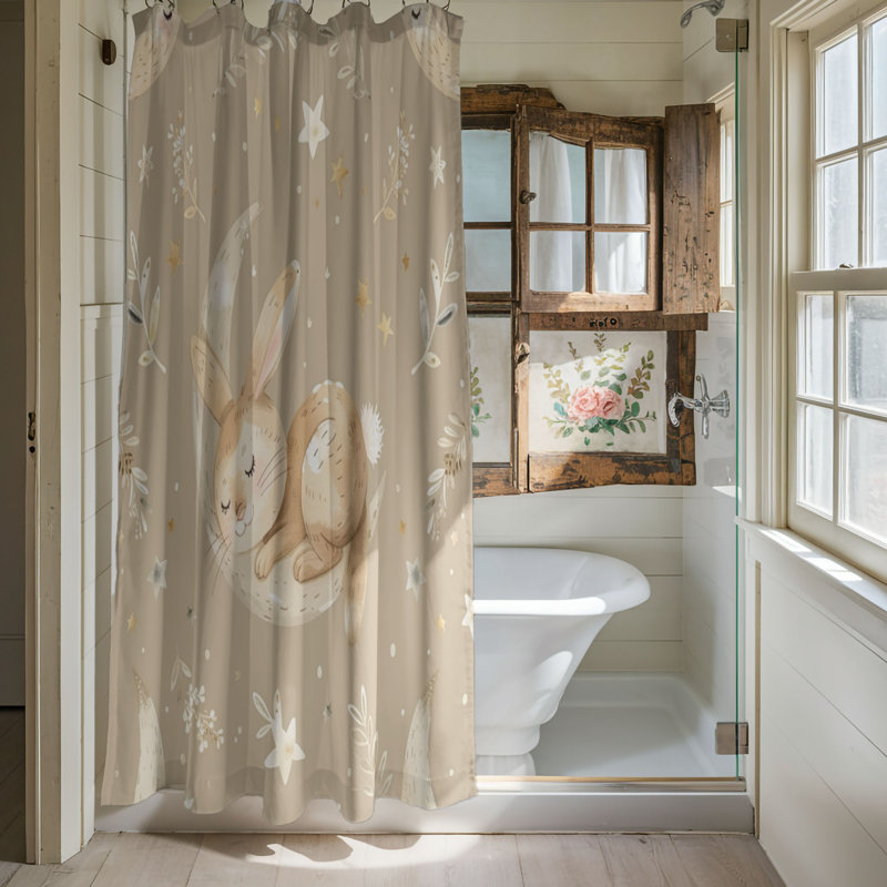 Rideau de douche Boho, H 74 po x l 71 po