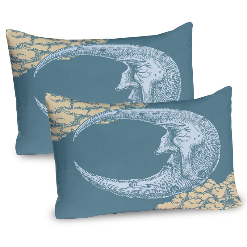 Ensemble de 2 taies décoratives Ambesonne Moon, H 20 po x l 30 po