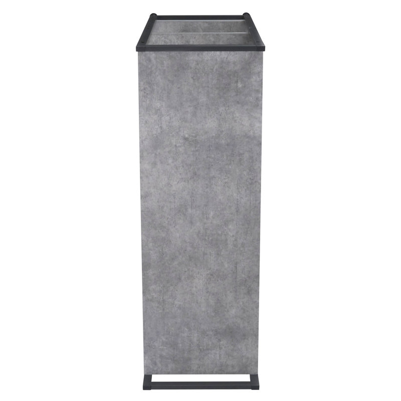 Gateshead Bookcase, Grey/Black