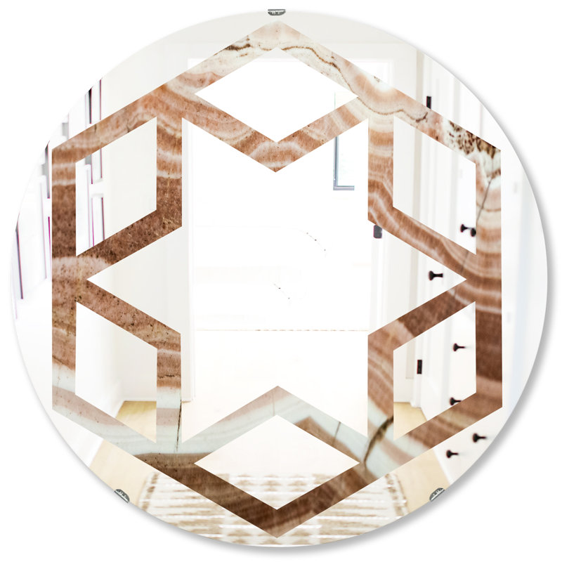 Miroir mural Crystals Minerals and Stones, H 31,5 po x l po