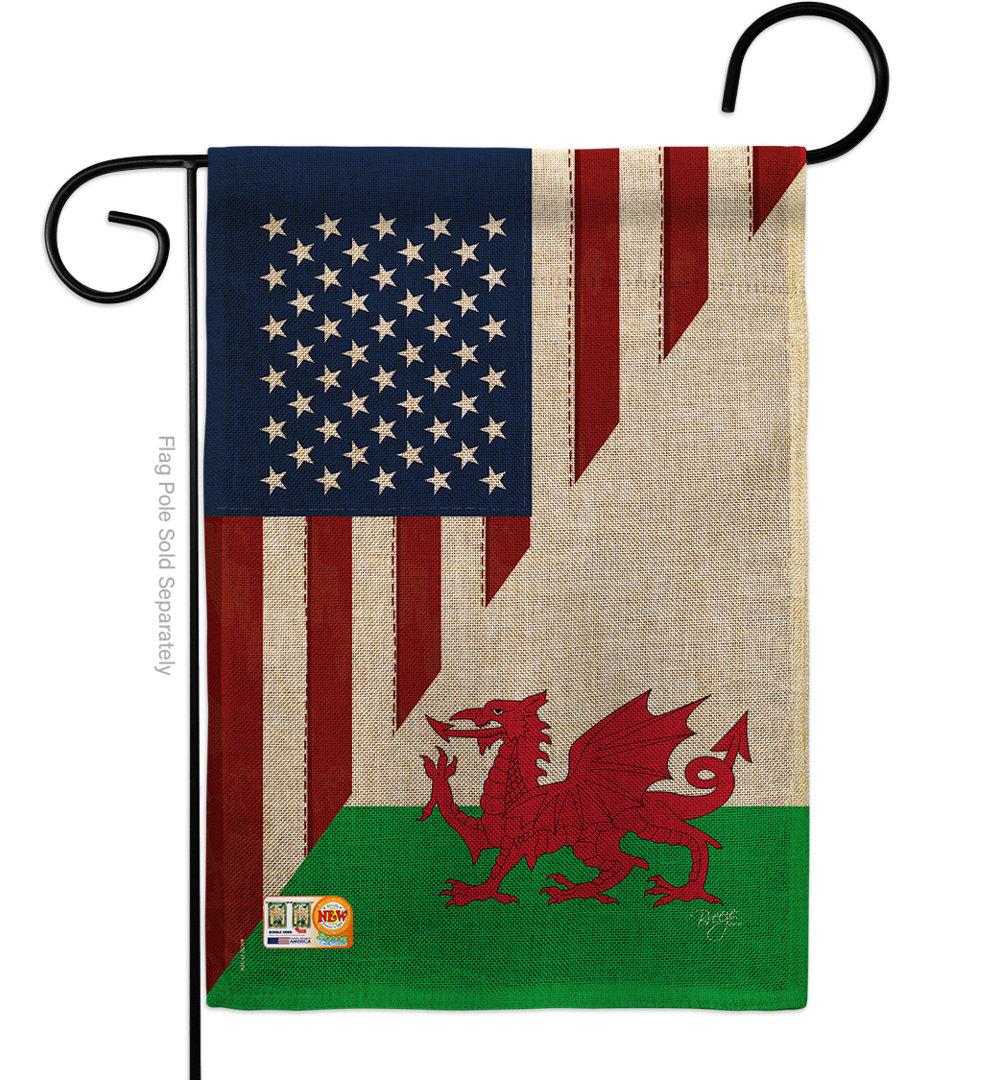 Double Sided 18.5'' H x 13'' W Polyester Flag Set Trinx