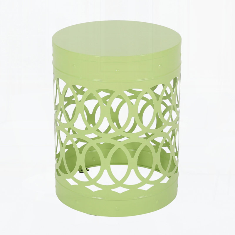 Outdoor Metal Side Table, Green