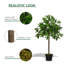 90cm Faux Evergreen Tree in Cement Pot