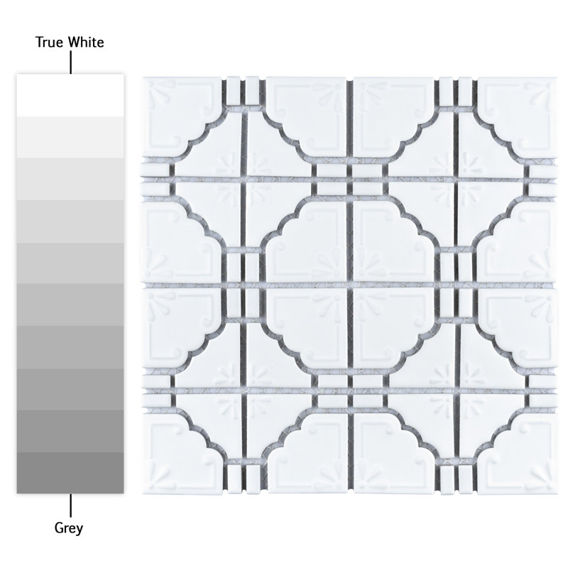 Moonbeam Porcelain Random Mosaic Wall & Floor Tile