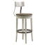 Oyster Bay Swivel Upholstered Bar Stool with Solid Wood Frame-47567817-118371320-118371321