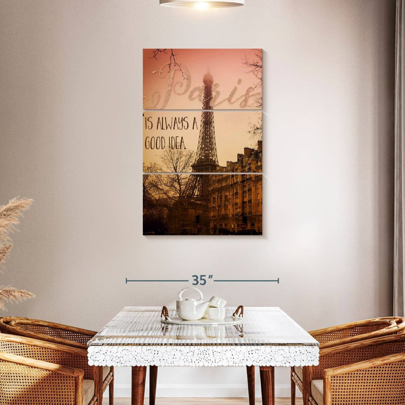 Tergel Paris Is Always A Good Idea, 45" H x 28" W