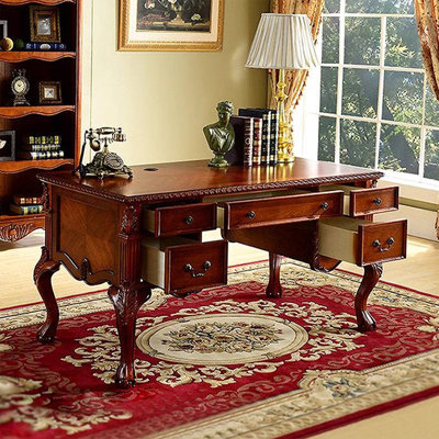 Bureau d'écriture avec tiroirs Brownness