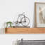 Textured Iron and Fir Decorative Bicycle Sculpture