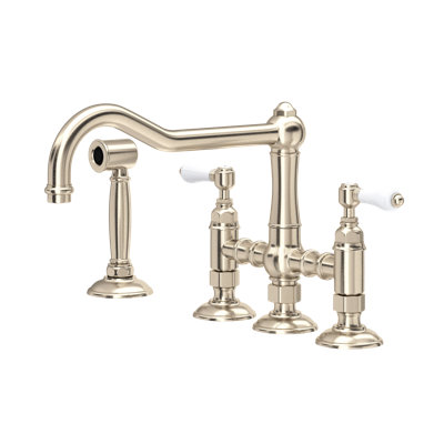 Acqui Bridge Kitchen Faucet With Side Spray