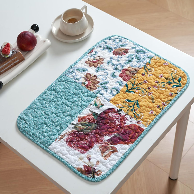 Napperon matelassé en coton patchwork
