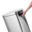 Ensemble de poubelles à pédale minces 10,5 gallons et 2,6 gallons en acier inoxydable Qualiazero