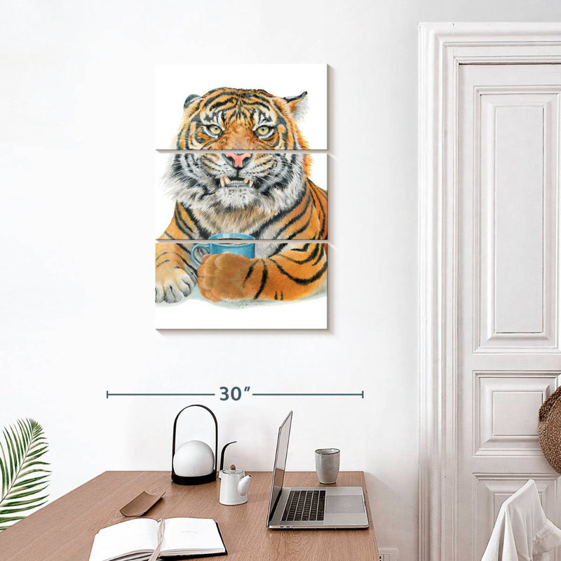 Brampt Too Early Tiger, 32" H x 20" W