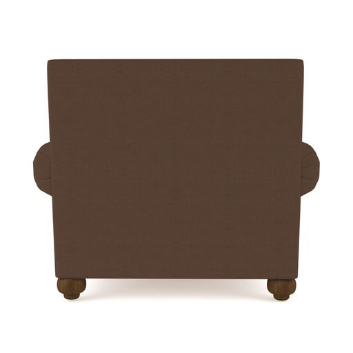 Leroy Armchair, 36" H x 41" W x 43" D, Crushed Velvet Alabaster, Weathered